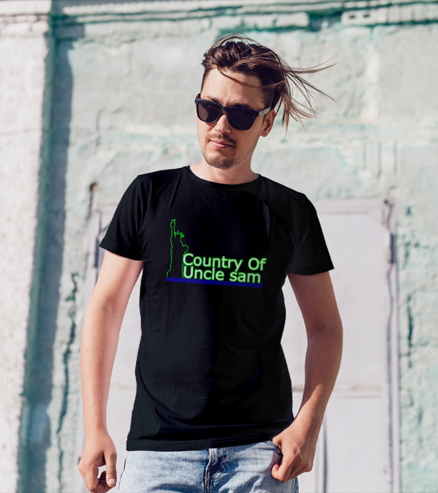 Country Of Uncle Sam Liberty Statue T-Shirt