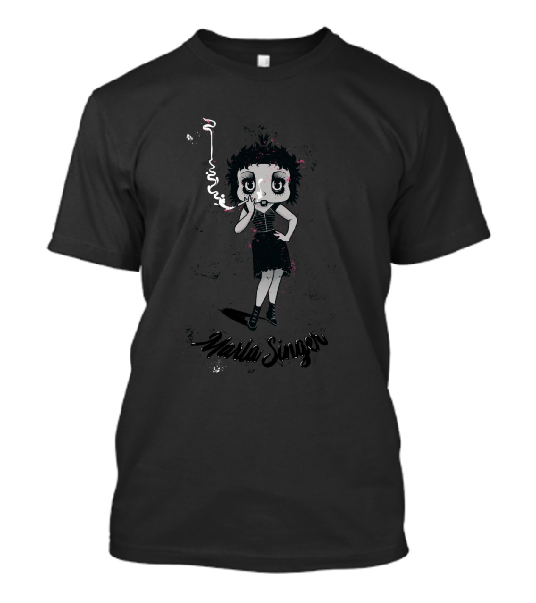 Marla Singer Boop Smoking Character T-Shirt