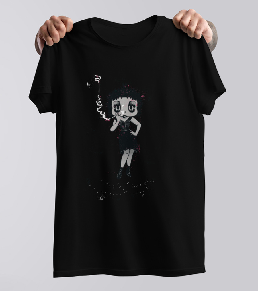 Marla Singer Boop Smoking Character T-Shirt