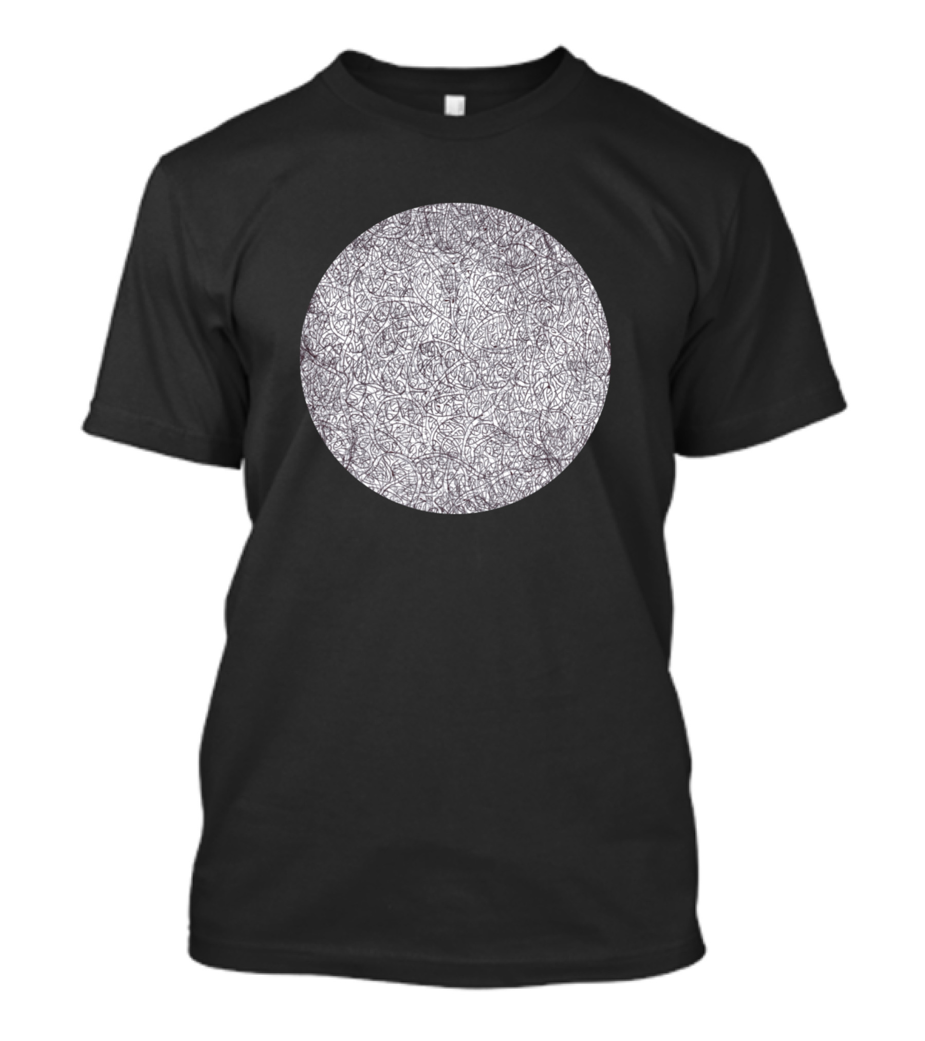 Mass Intricate Linework Circle T-Shirt