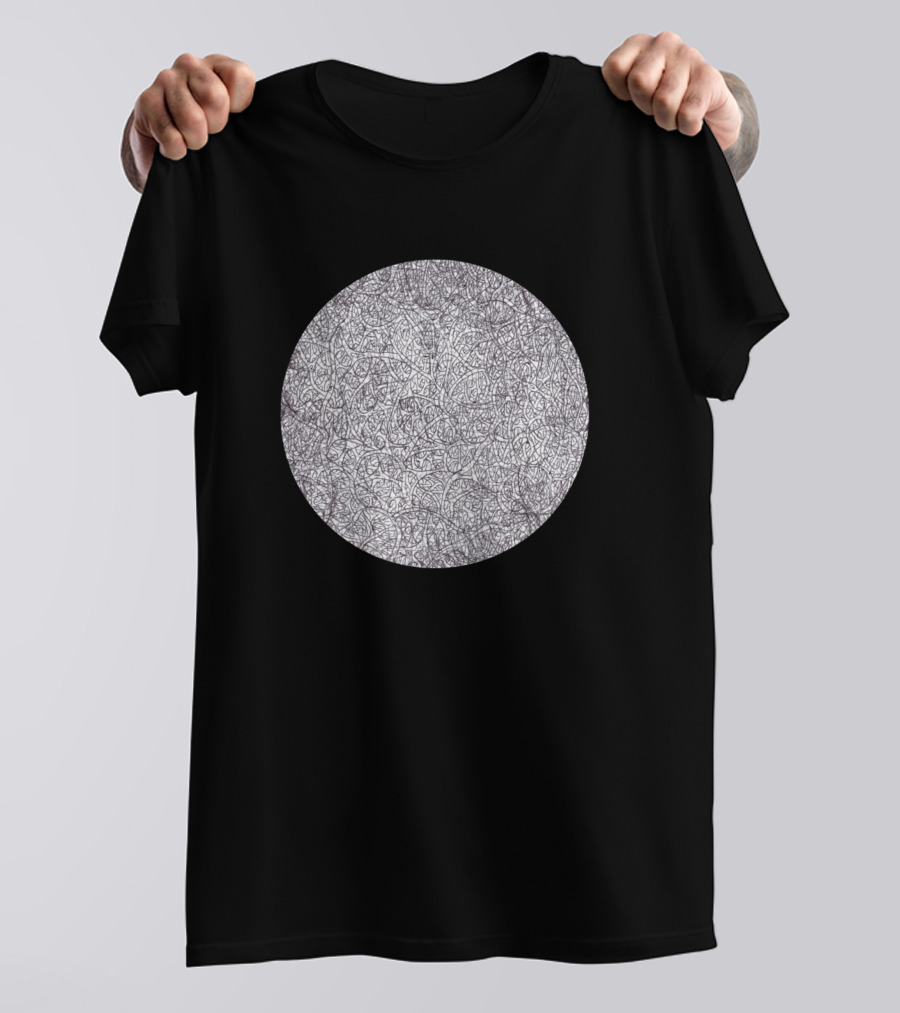 Mass Intricate Linework Circle T-Shirt