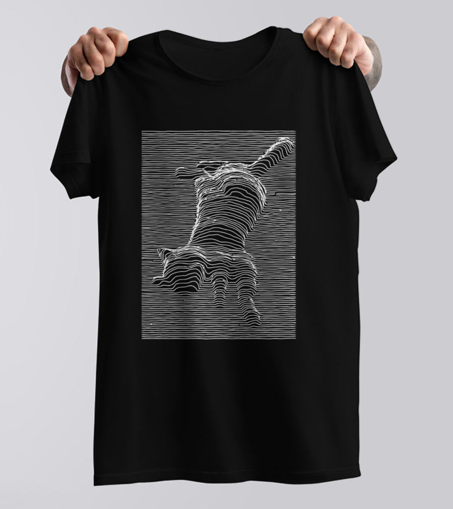 Meongx Ogf Cat Joy Division Line T-Shirt