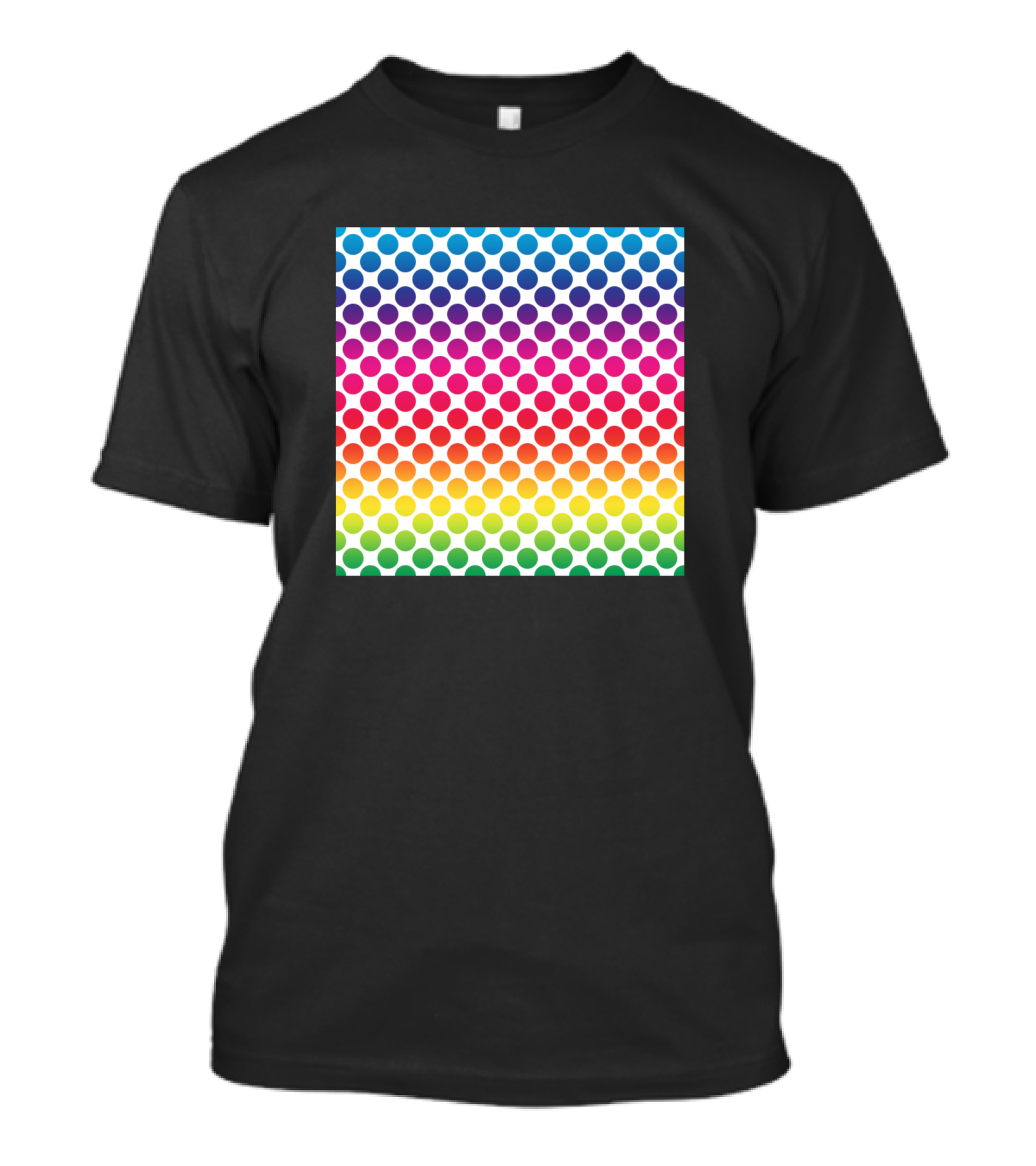Abstract Rainbow Dots Gradient Neck Gaiter T-Shirt