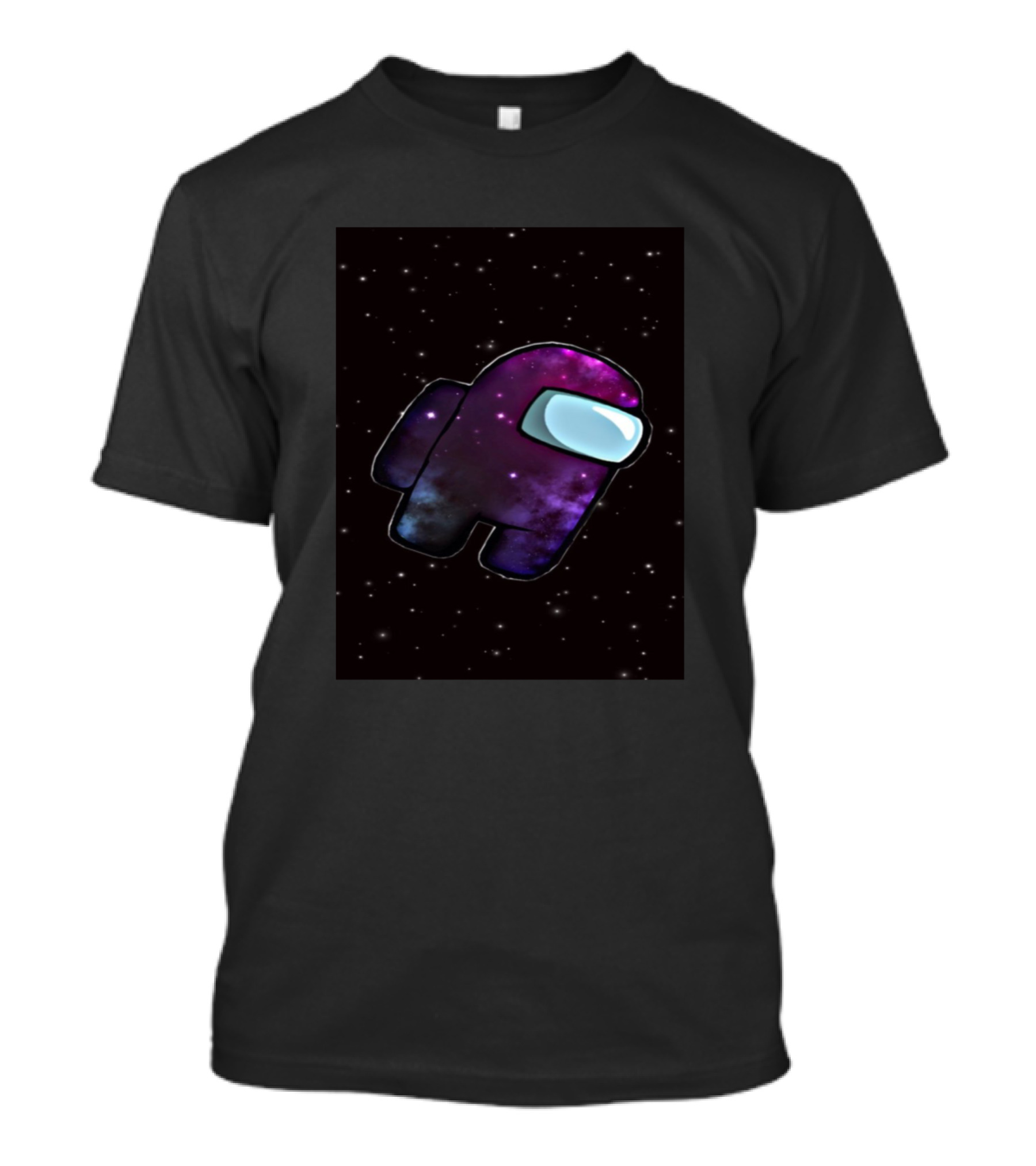 Purple Among Stars Galaxy Crewmate T-Shirt