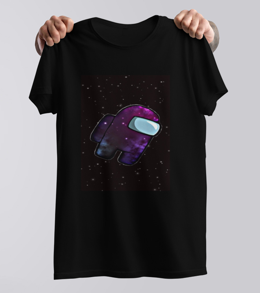 Purple Among Stars Galaxy Crewmate T-Shirt