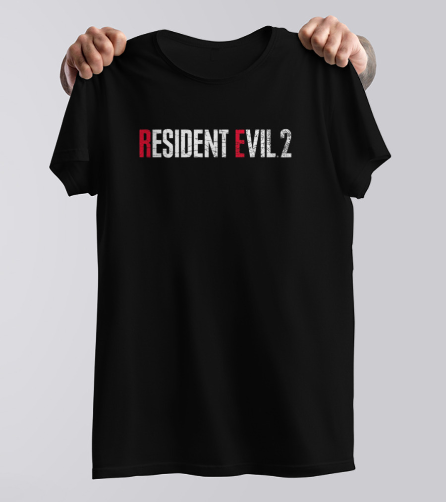 Resident Evil 2 Vintage Text T-Shirt