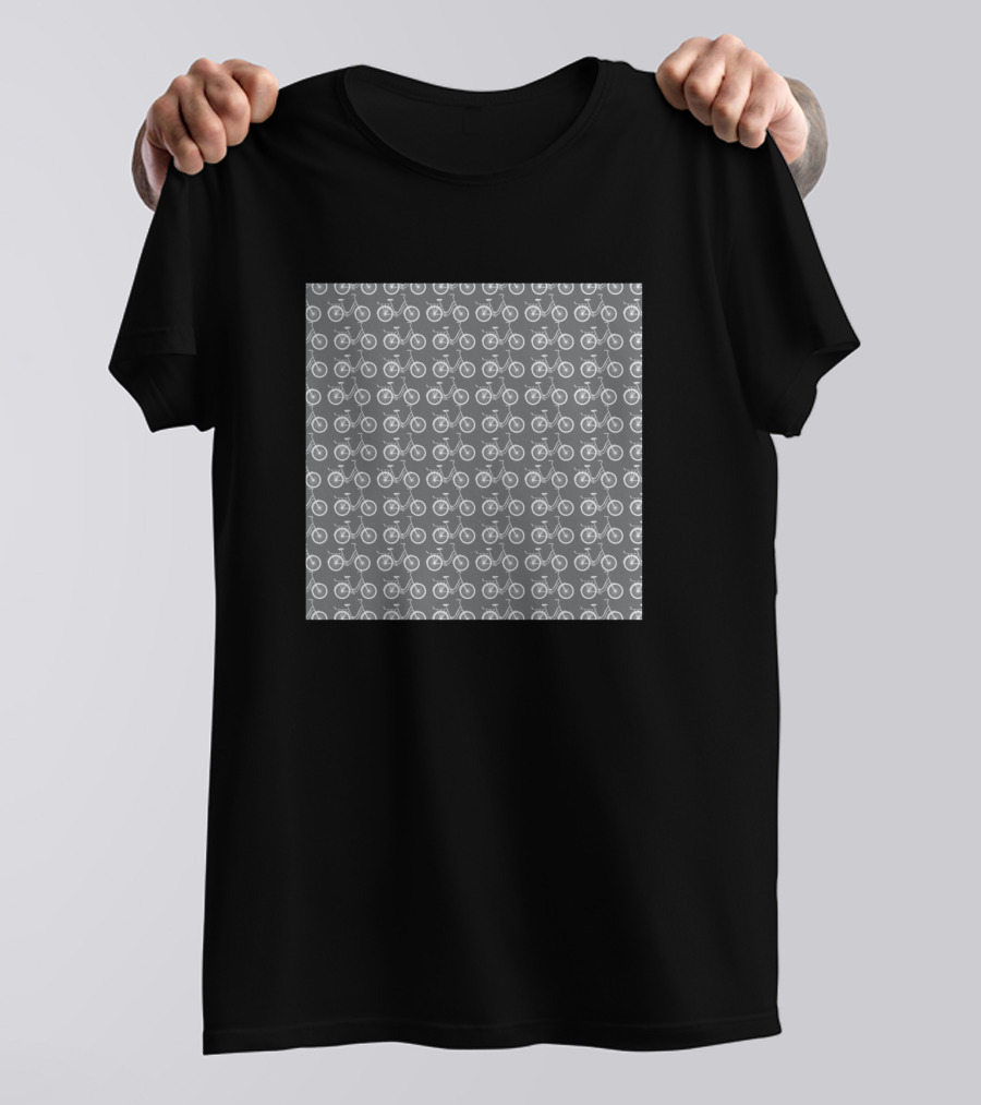 Ride A Bike Gray Bicycle Neck Gaiter Gator T-Shirt