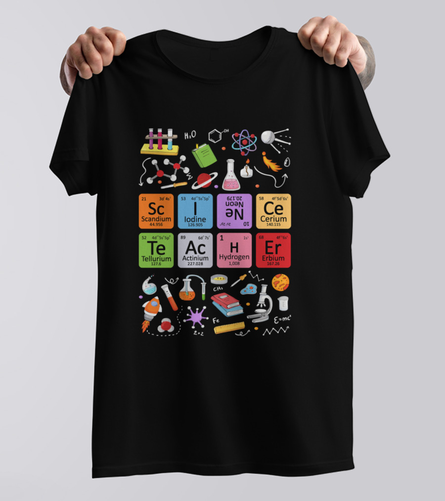 Science Teacher Periodic Table Fiction Chemistry Elements T-Shirt