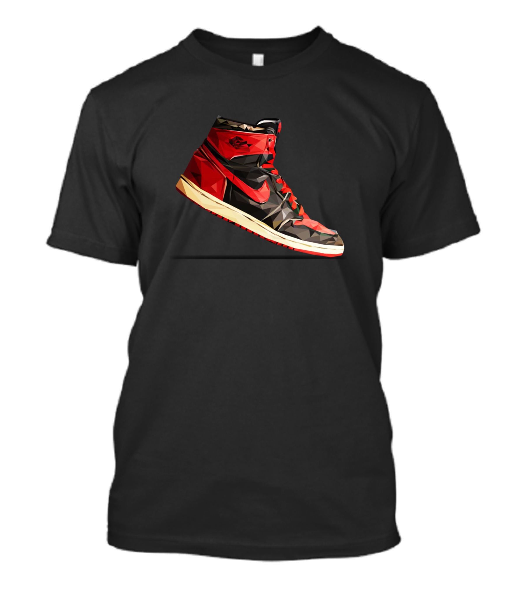Senaker Legends Air Jordan Retro High Sneaker Geometric T-Shirt