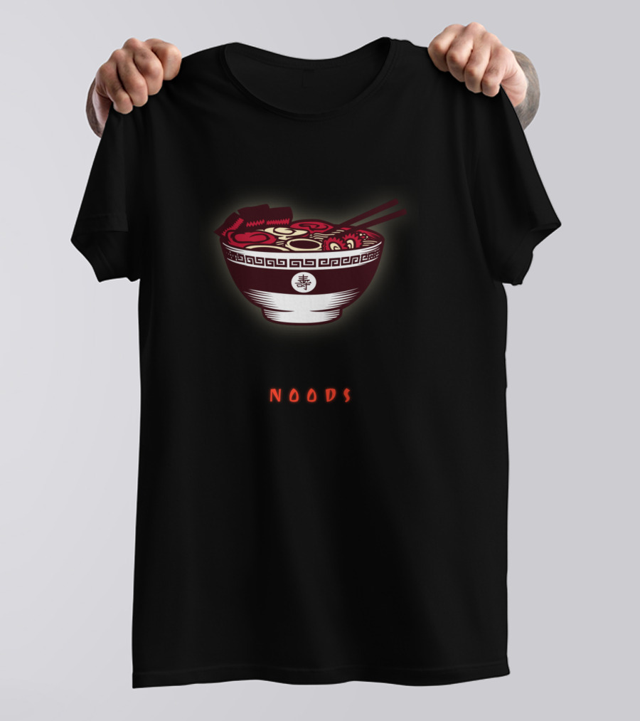 Send Noods Asian Ramen Bowl With Chopsticks T-Shirt