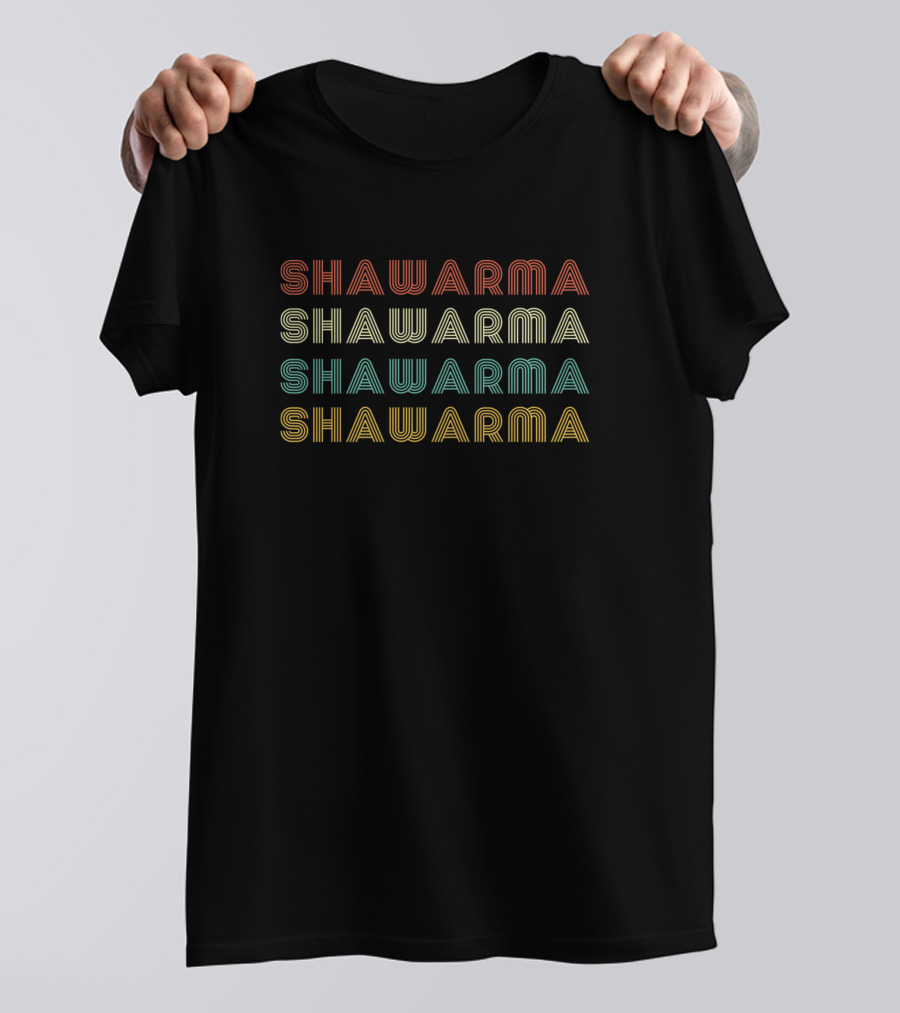 Shawarma Shawarma Shawarma Shawarma Multicolor T-Shirt