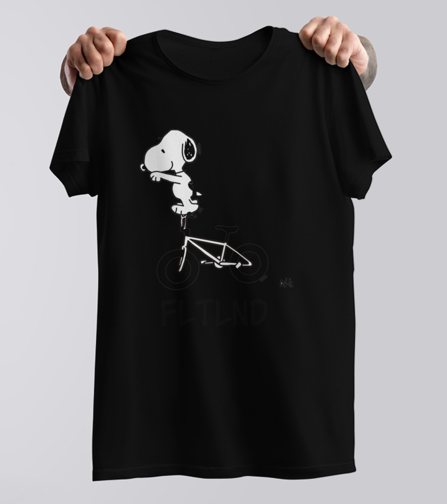 Snoopy Bicycle Stunt FLTLND T-Shirt