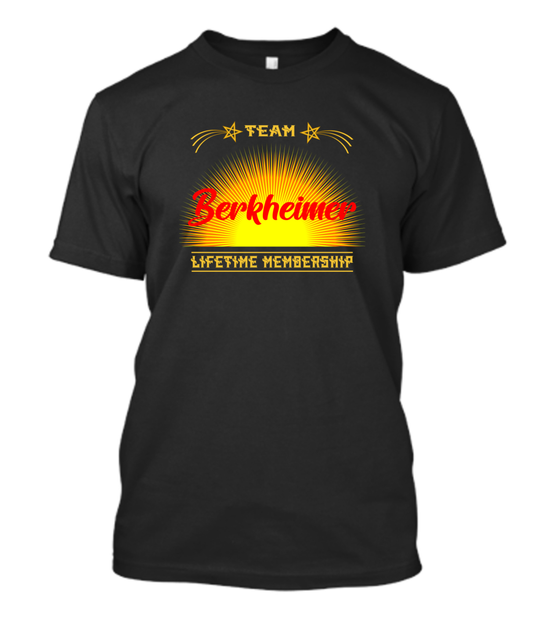 Team Berkheimer Lifetime Membership Starburst T-Shirt