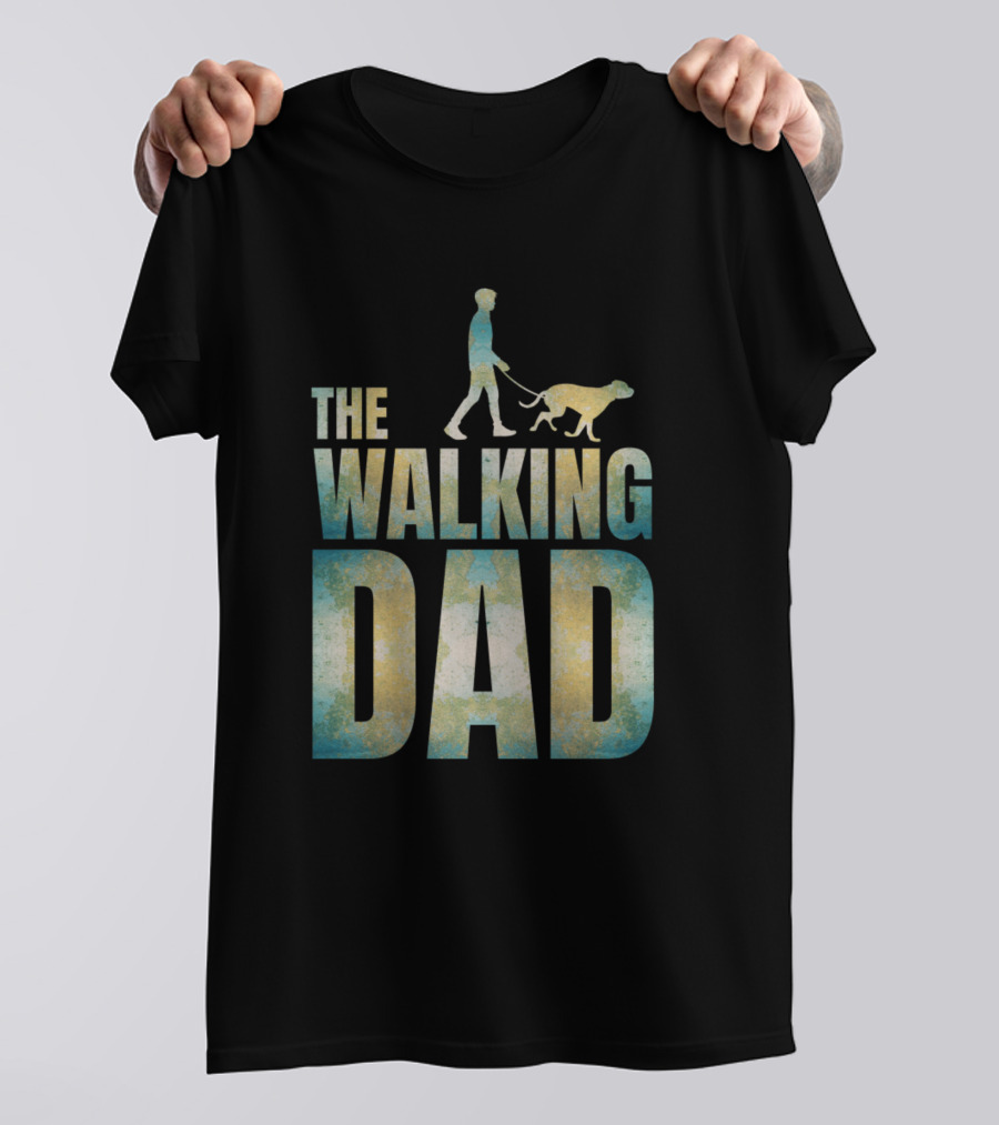 The Walking Dad With Dog T-Shirt