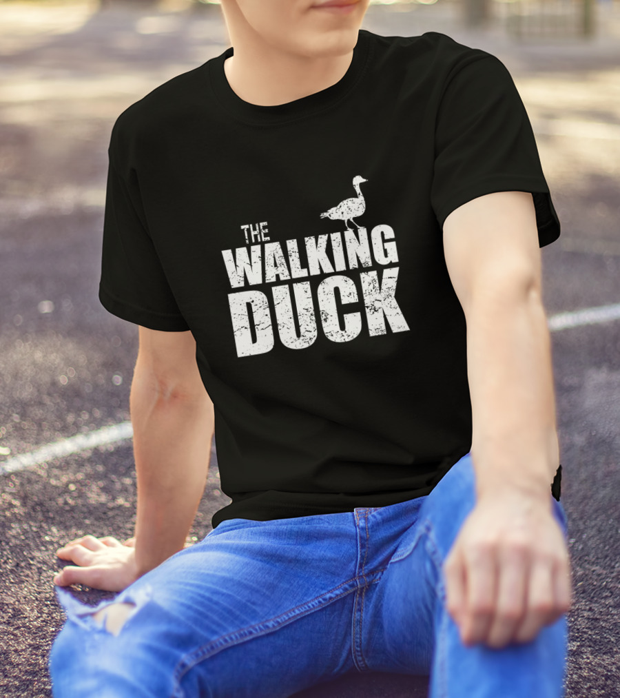 The Walking Duck Goose Parody Text T-Shirt