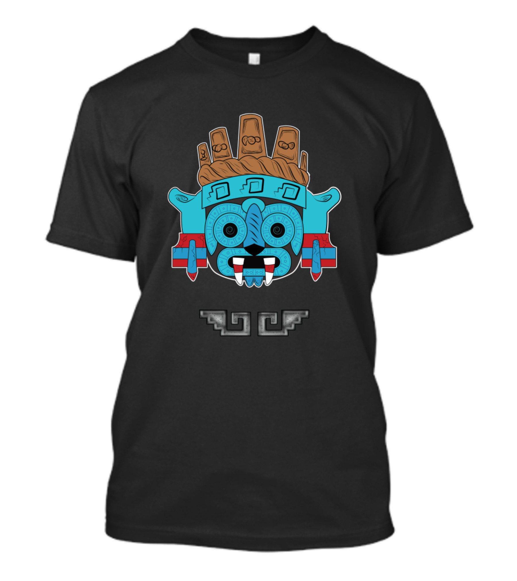 Tlaloc Aztec Rain God Symbol Mask T-Shirt