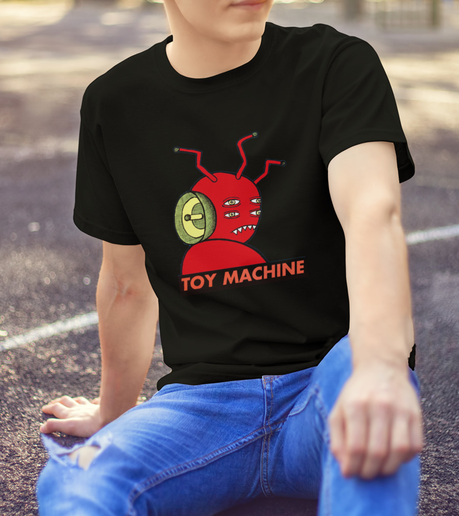 Toy Machine Multi-Eyed Red Antenna Creature T-Shirt
