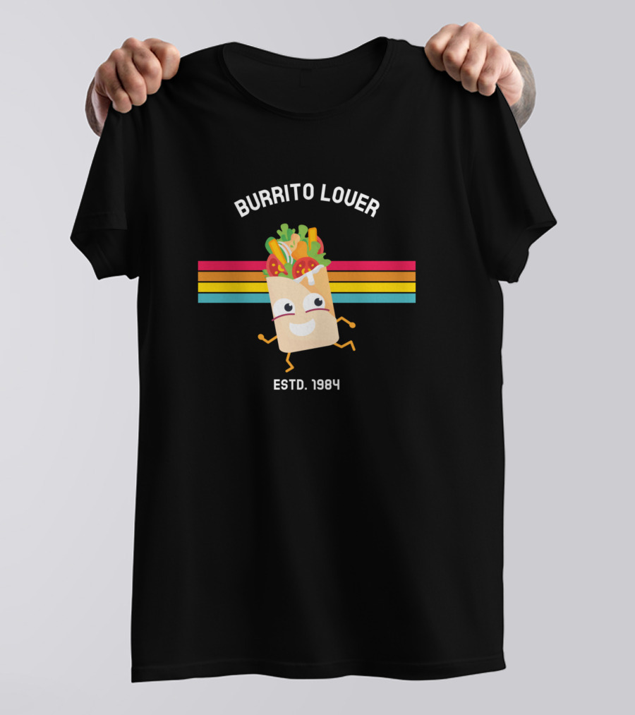 Burrito Lover Retro Estd. 1984 T-Shirt