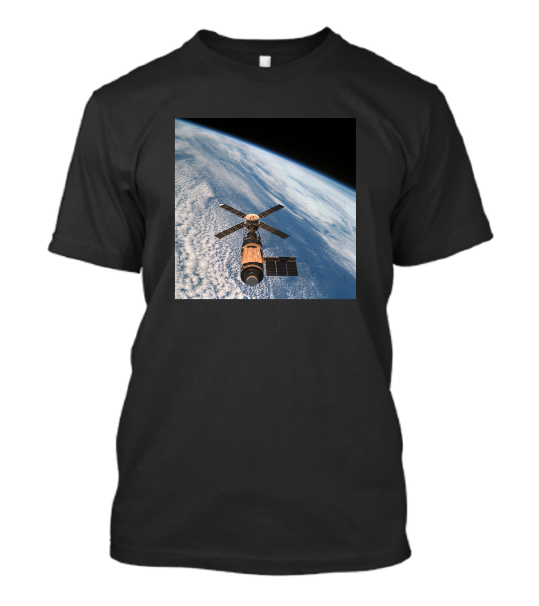 Skylab Space Station Orbiting Earth NASA T-Shirt