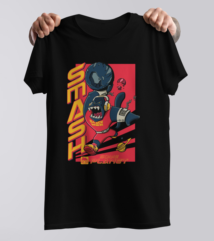 Smash Black War Some Planet T-Shirt
