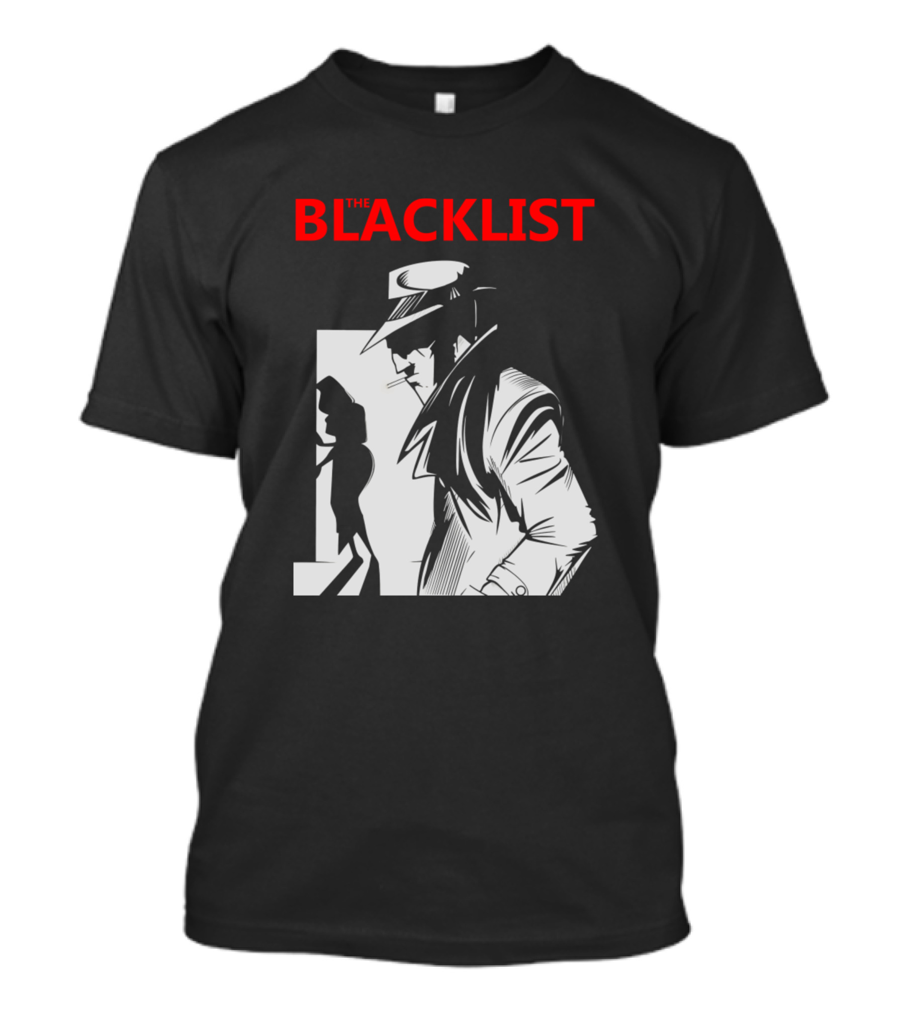 The Blacklist Tv Series Noir Detective And Femme Fatale T-Shirt