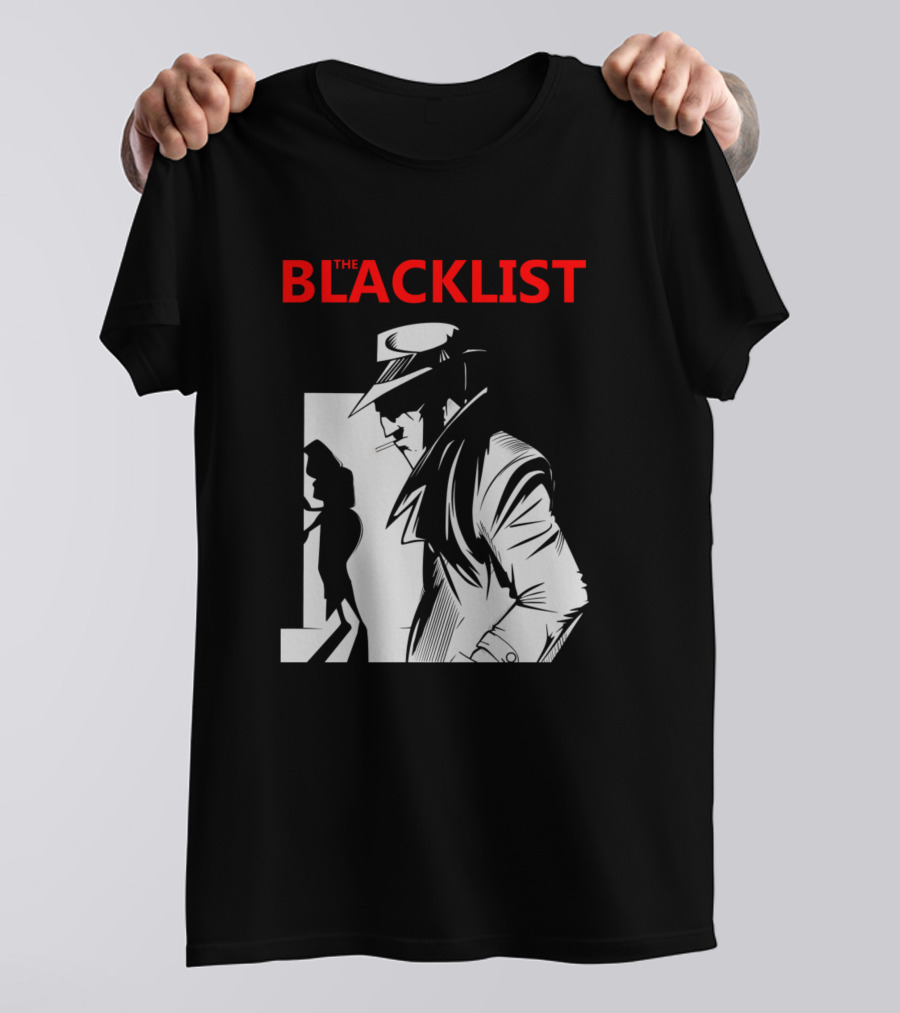 The Blacklist Tv Series Noir Detective And Femme Fatale T-Shirt