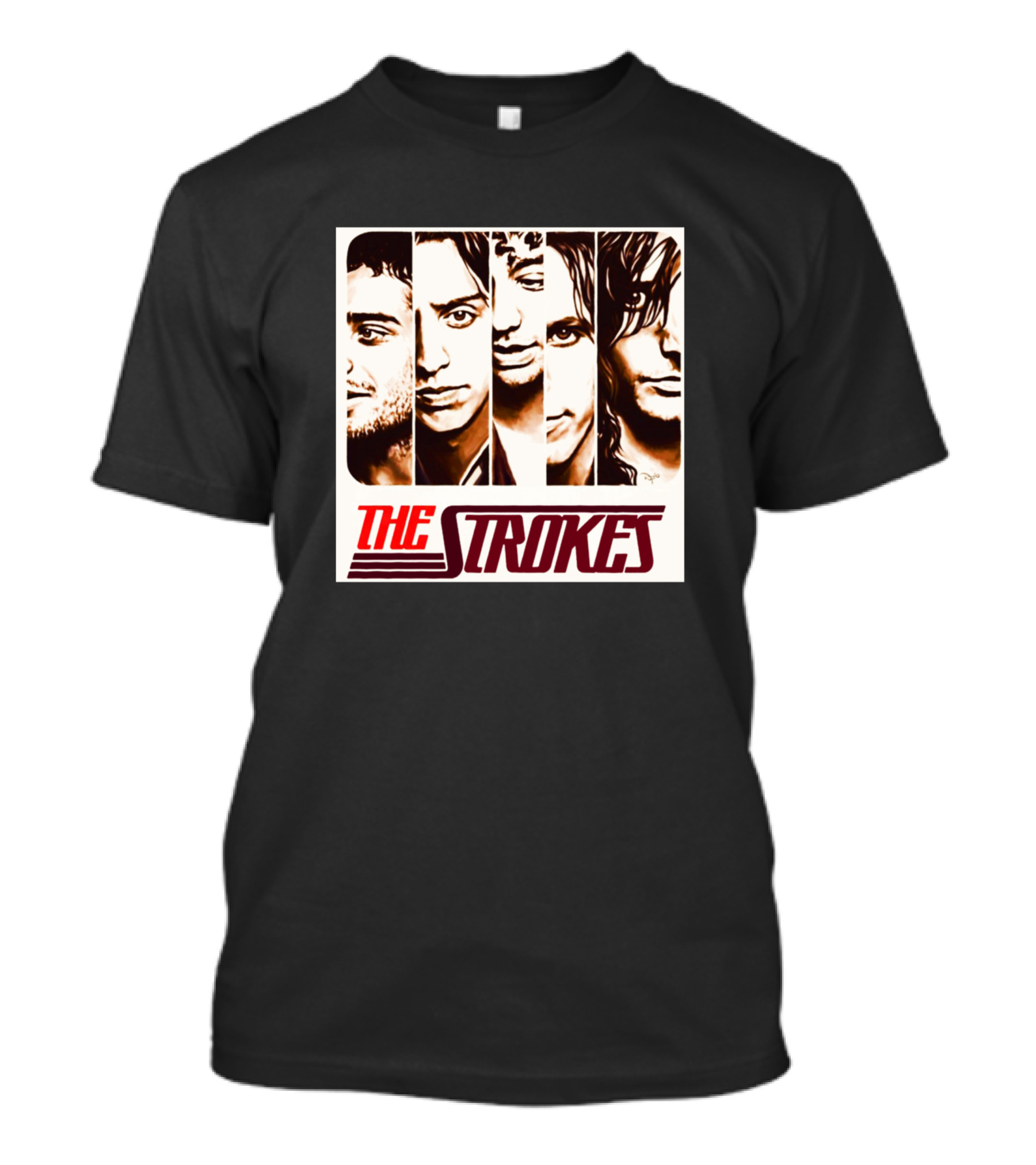The Strokes Band Portrait Faces Essential T-Shirt