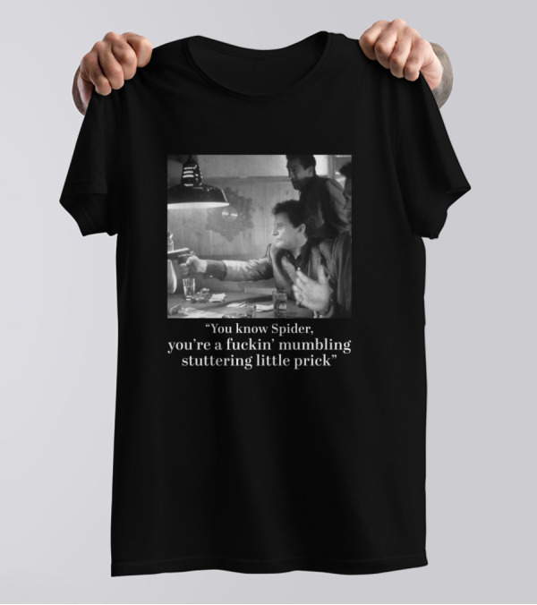 Tommy Gun Mobster Scene Quote 'You Know Spider' T-Shirt