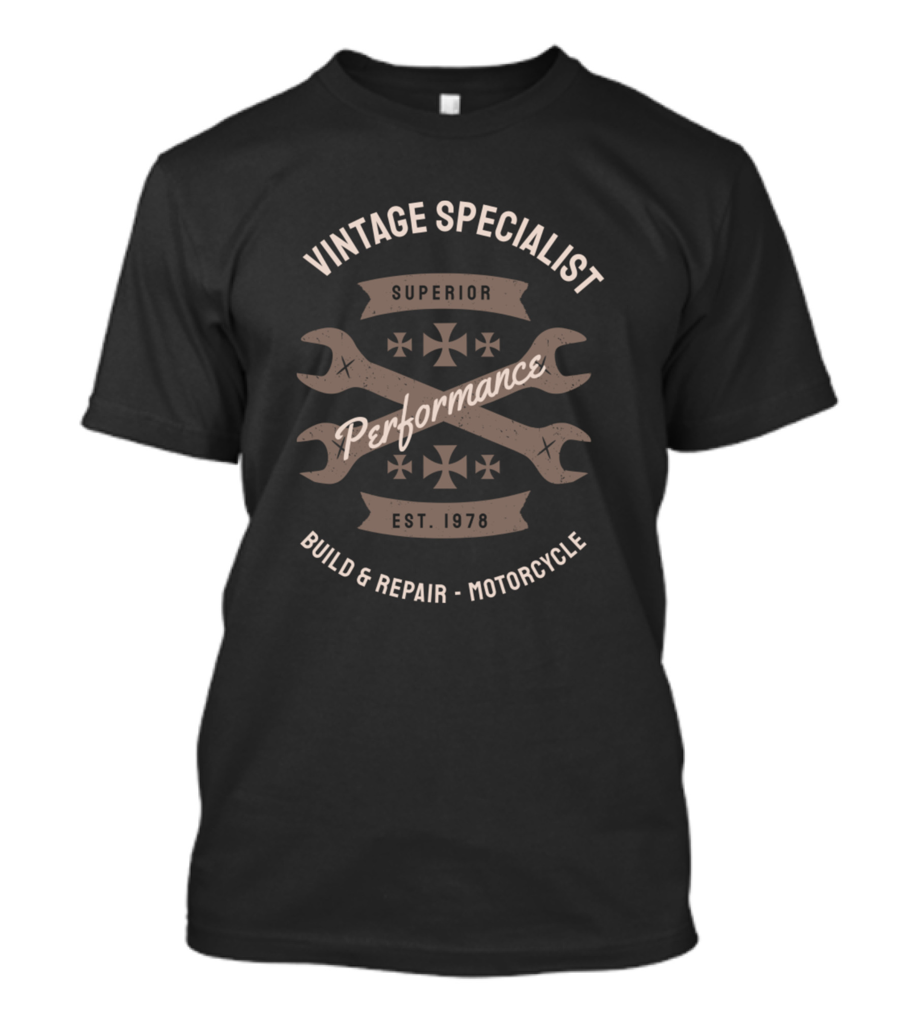 Vintage Specialist Superior Performance Build And Repair Motorcycle Est. 1978 T-Shirt
