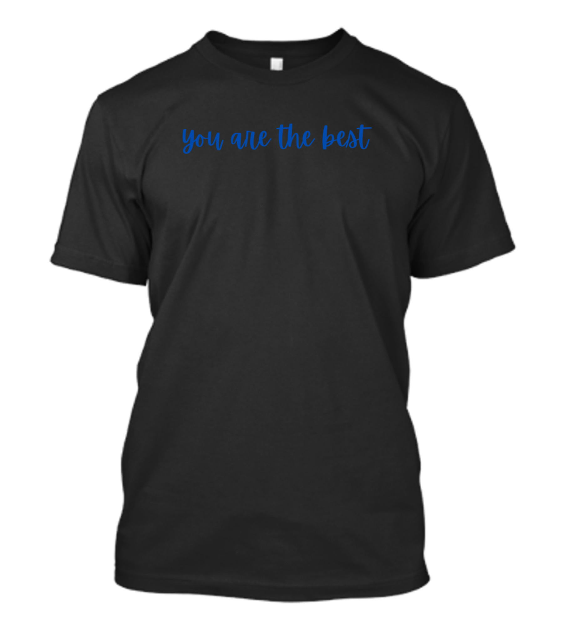 You Are The Best Text In Blue T-Shirt
