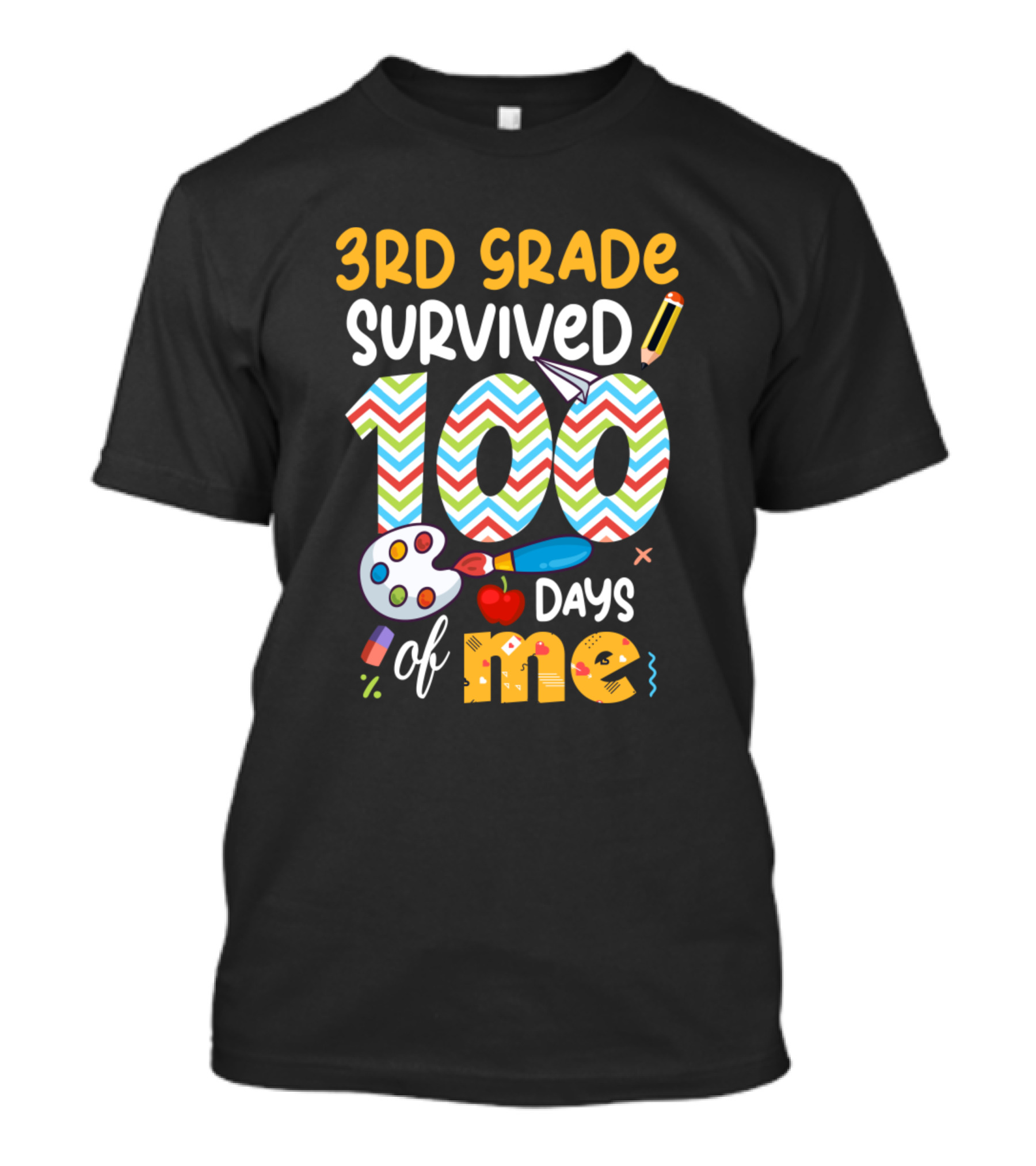 3rd Grade Survived 100 Days Of Me School Student Celebrate Milestone T-Shirt