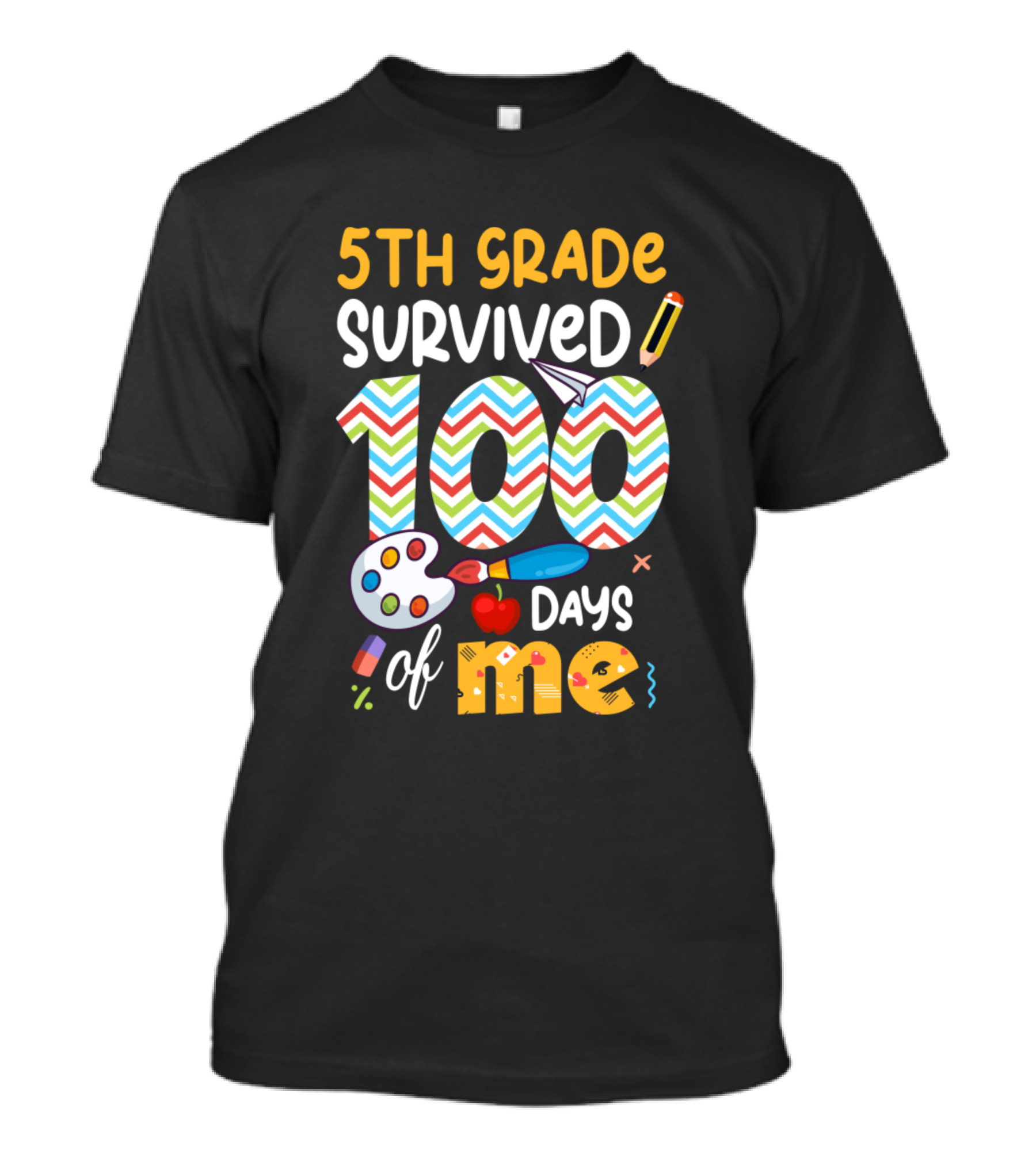 5th Grade Survived 100 Days Of Me School Student T-Shirt