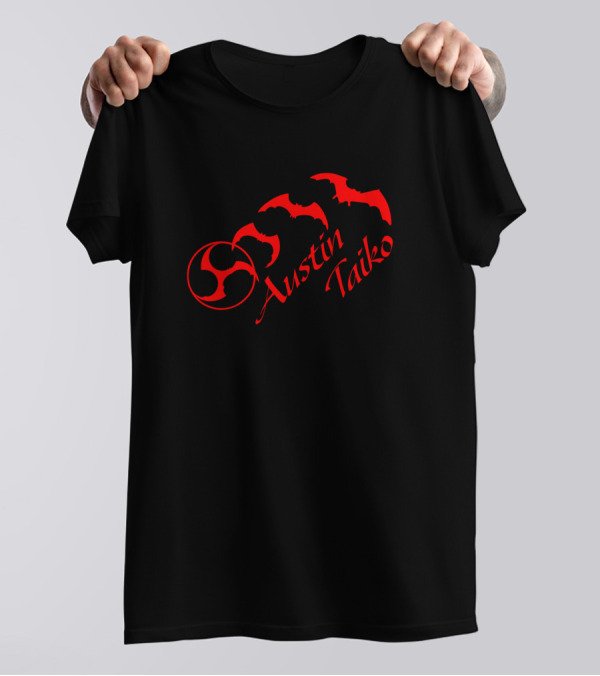 Austin Taiko Mitsudomoe Bats Red T-Shirt