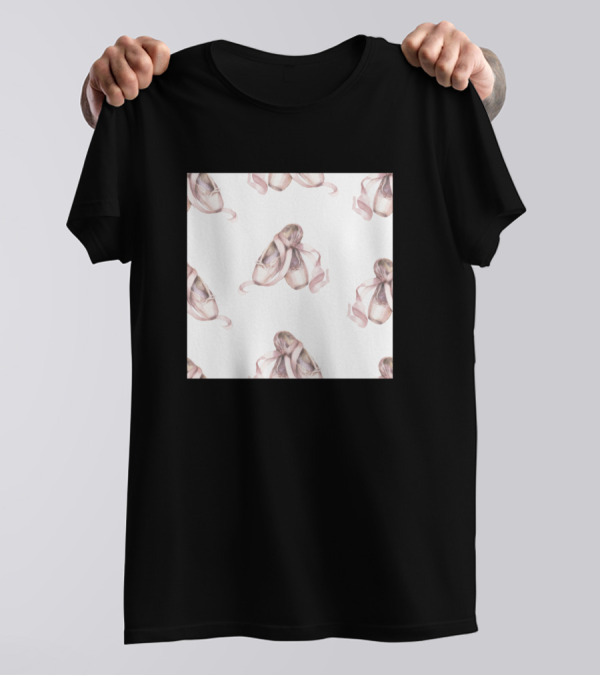 Awesome Ballet Slippers Pattern Neck Gaiter T-Shirt