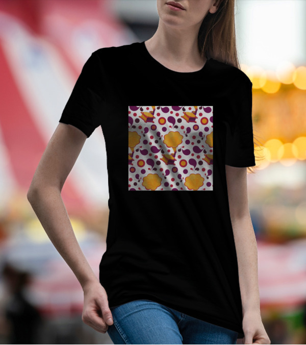 Awesome Gramophone Pattern Neck Gaiter T-Shirt