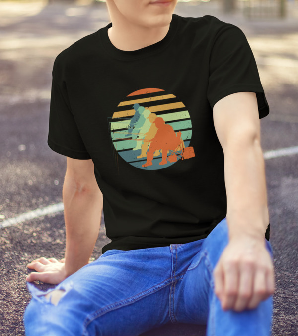 Retro Vintage Bait Fishing Lover Colorful Fisherman T-Shirt