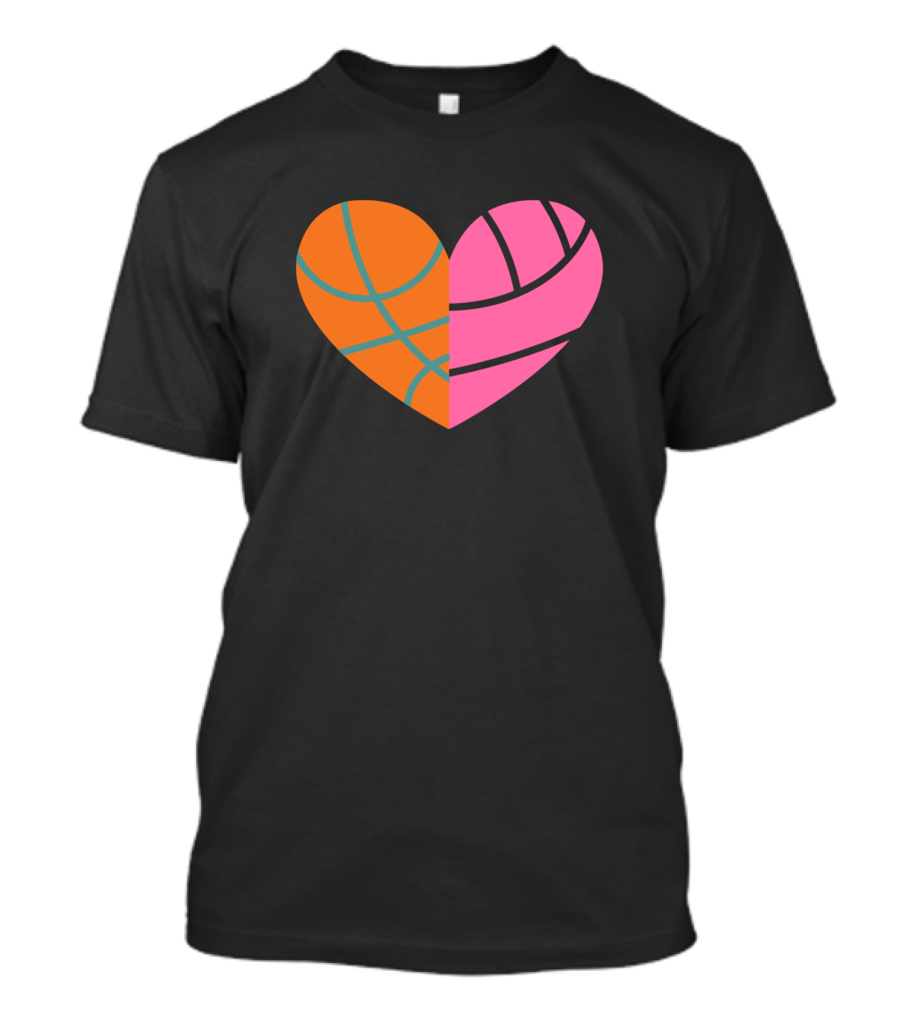 Basketball Volleyball Heart T-Shirt