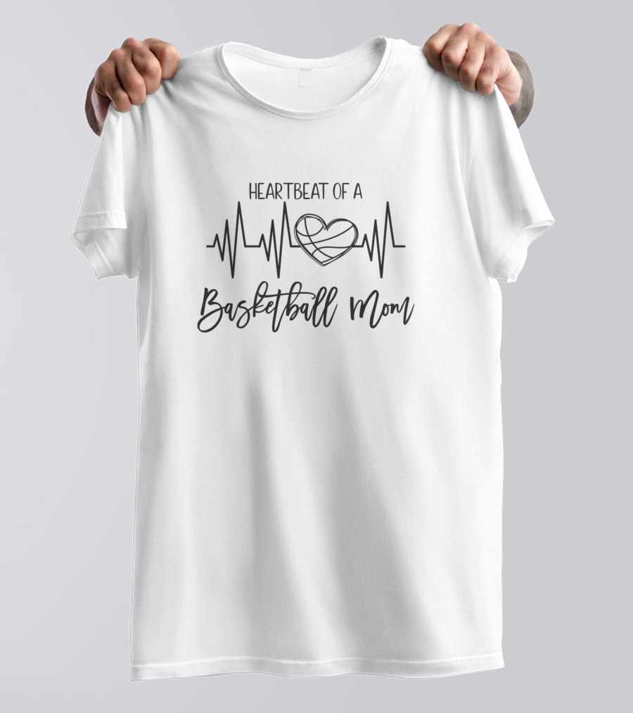 HEARTBEAT OF A BASKETBALL MOM T-Shirt