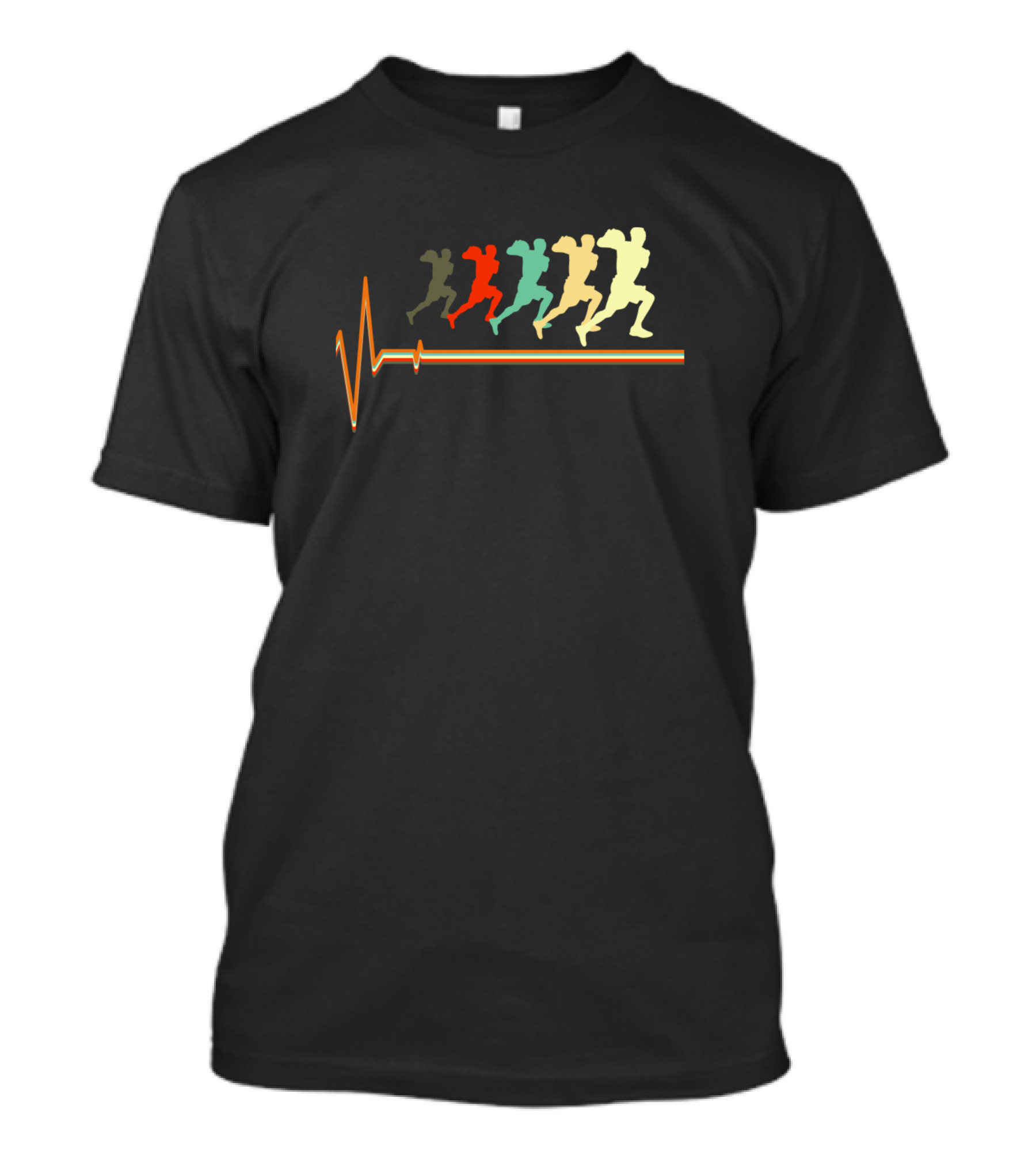 Retro Vintage Basketball Heartbeat Player T-Shirt