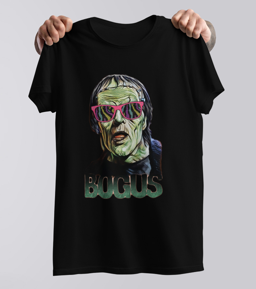 Bogus Frankenstein With Pink Zebra Sunglasses T-Shirt