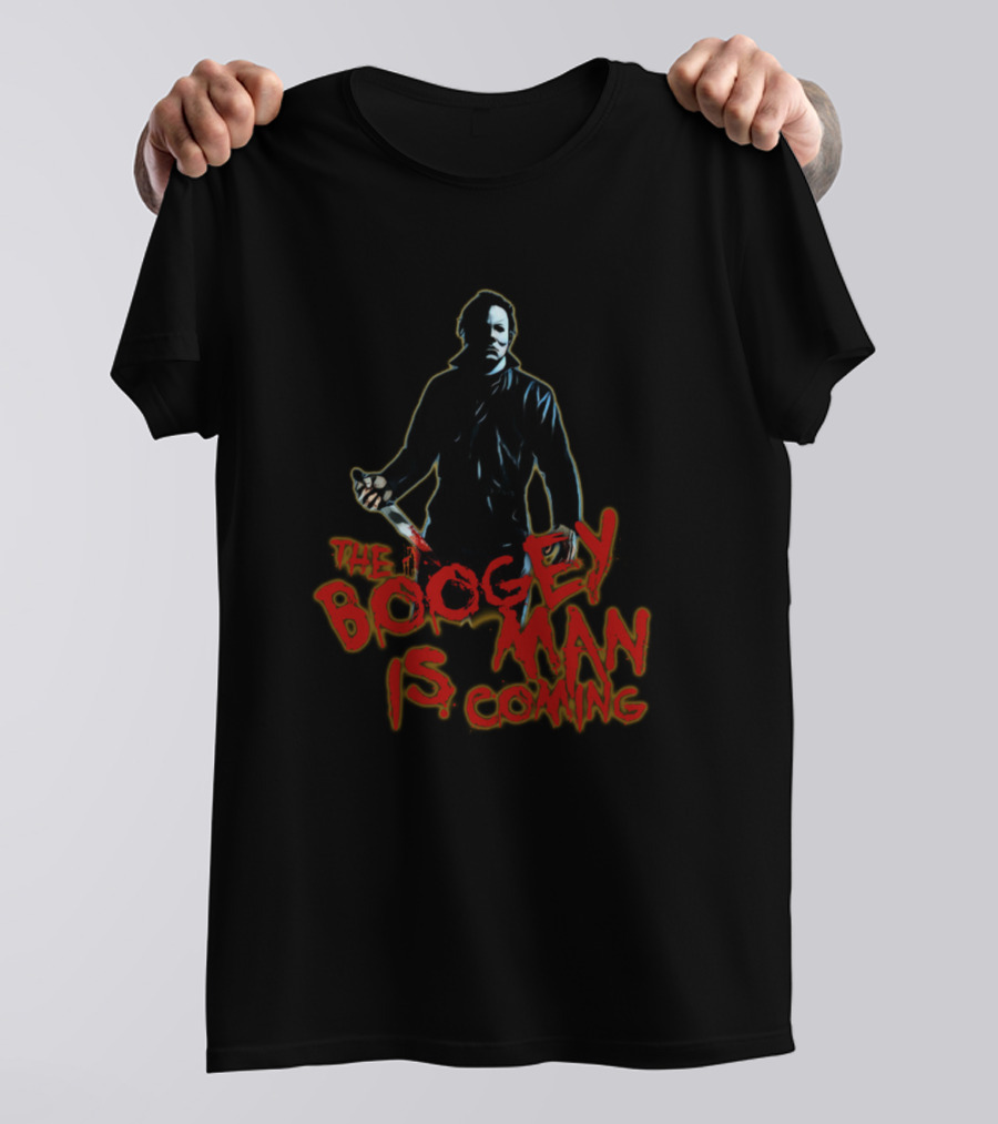 The Boogey Man Is Coming Michael Myers Halloween T-Shirt