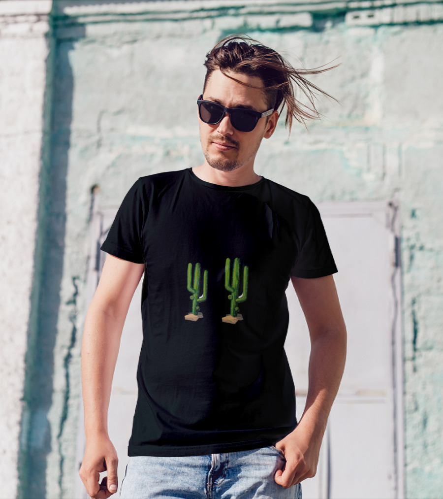 Cacti Plus Cact-You Equals Cactus Funny Cactus Plant Lovers T-Shirt