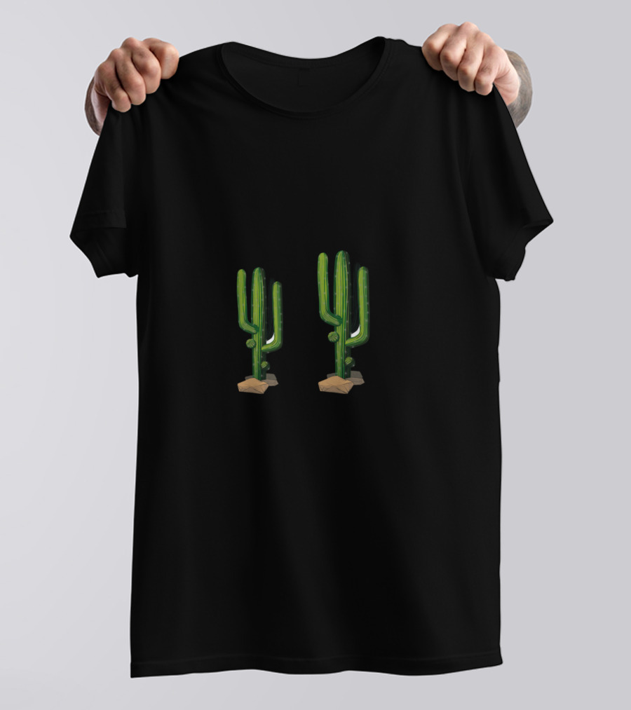 Cacti Plus Cact-You Equals Cactus Funny Cactus Plant Lovers T-Shirt
