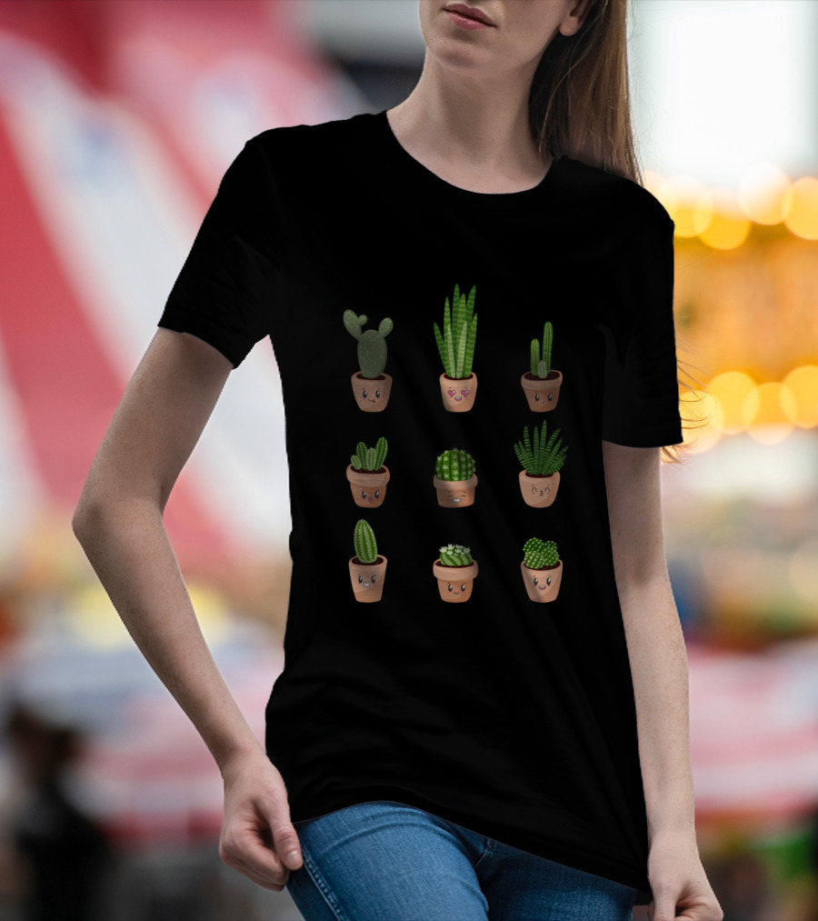 Cactus Lover Fun Thorns Desert Garden Plant Cactus T-Shirt