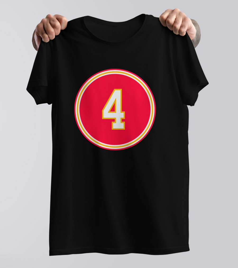 Chad Henne Number 4 Red Circle T-Shirt