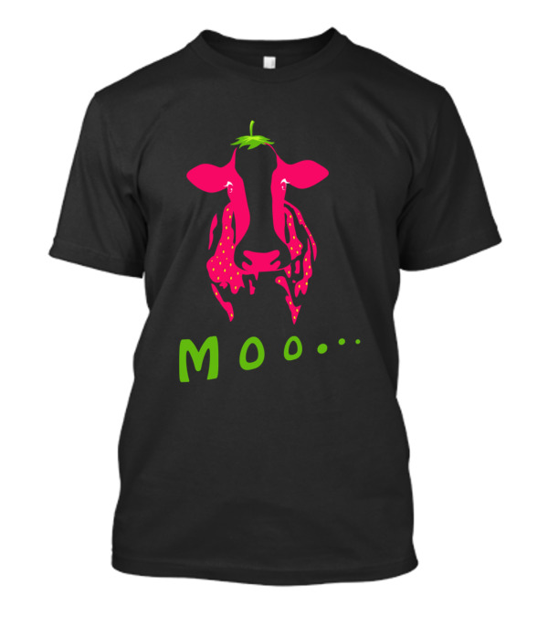 Strawberry Cow Moo Pink Cow T-Shirt