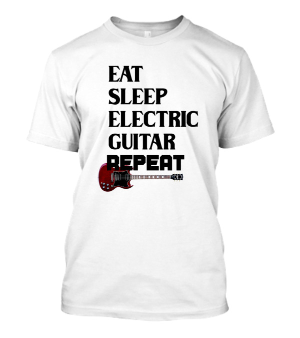 Eat Sleep Electric Guitar Red SG Repeat T-Shirt