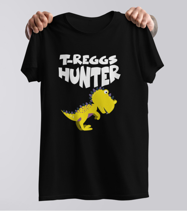 T-Reggs Hunter Egg Hunter Rex Easter T-Shirt