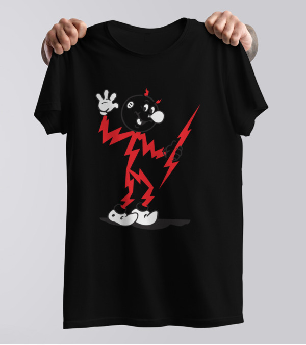 Electrical Power Power Boy Lightning Character T-Shirt