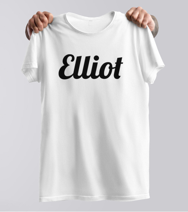 Elliot Retro Name Style Bold Font T-Shirt